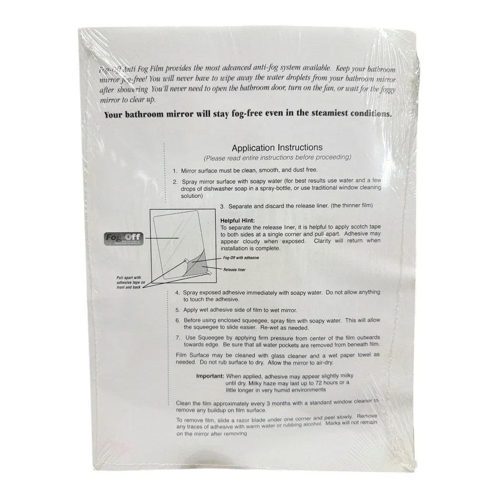 Fog-Off Anti-Fog Coating For Bathroom Mirrors 2 - 7.7